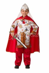 Детские костюмы - Атласный костюм Богатыря