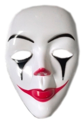 Карнавальные маски - Белая маска Грустного клоуна