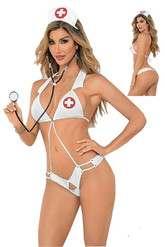 Женские костюмы - Белый костюм медсестры