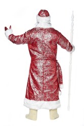Праздничные костюмы - Блестящий красный костюм Деда Мороза
