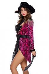 Праздничные костюмы - Черно-розовый костюм Пиратки