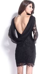 Клубные платья - Черное винтажное платье