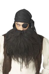 Праздничные костюмы - Черные борода усы пирата