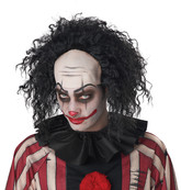 Страшные костюмы - Черный клоунский парик