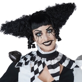 Смешные костюмы - Черный парик клоуна
