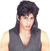 Ретро-костюмы 80-х годов - Черный парик маллет