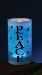 Хиппи - Декоративная свеча Peace