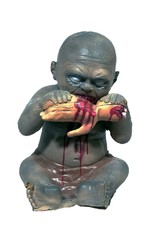 Страшные костюмы - Декорация Ребенок поедающий руку 40 см