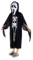 Страшные костюмы - Детская накидка Скелет