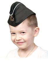 Военные - Детская пилотка ВМФ с кантом
