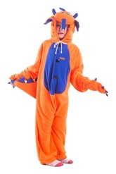 Костюмы для девочек - Детская пижама-кигуруми Оранжевый Дракон