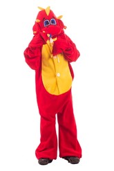 Костюмы для девочек - Детская пижама-кигуруми Рубиновый дракон