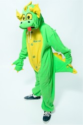 Животные - Детская пижама-кигуруми Зеленый Дракон