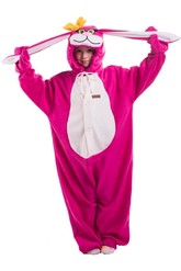 Зайчики и кролики - Детская пижама Розовый заяц
