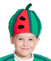 Овощи и фрукты - Детская шапка Арбуз
