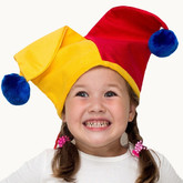 Клоуны и клоунессы - Детская шапка Арлекино