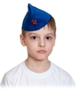 Детская синяя пилотка со звездой