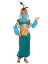 Национальные - Детский бирюзовый костюм Шахерезады
