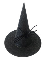 Костюмы на Хэллоуин - Детский черный колпак ведьмы с пауком