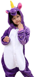 Кигуруми - Детский Фиолетовый Единорог
