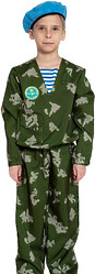 Военные и летчики - Детский карнавальный костюм десантника