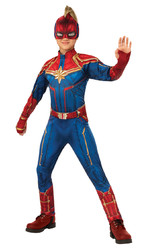 Супергерои и спасатели - Детский классический костюм Капитана Марвел
