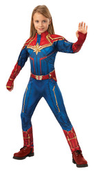 Супергерои и комиксы - Детский классический костюм Капитана Марвел