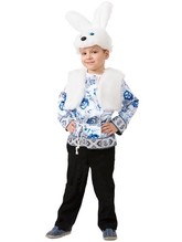 Детские костюмы - Детский костюм белого зайчика