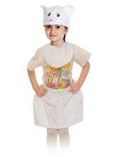 Костюмы для девочек - Детский костюм Белой Кошечки