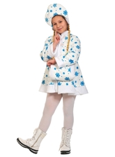 Праздничные костюмы - Детский костюм белой Снегурочки