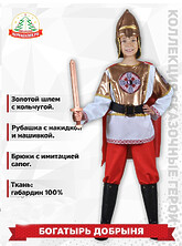 Богатыри и Рыцари - Детский костюм Богатырь Добрыня