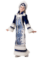 Костюмы на Новый год - Детский костюм Боярской Снегурочки
