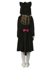 Костюмы для девочек - Детский костюм черной кошки с бантиком