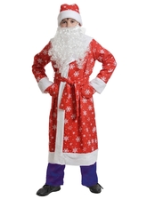 Праздничные костюмы - Детский костюм Деда Мороза в красном