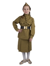 Костюмы для девочек - Детский костюм Девочки военной