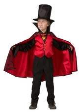 Страшные - Детский костюм Дракулы в красном