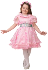 Дюймовочки - Детский костюм Дюймовочки в розовом