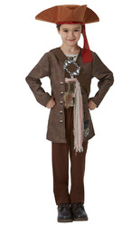 Пиратские костюмы - Детский костюм Джека Воробья делюкс