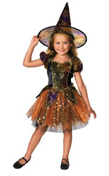 Нечистая сила - Детский костюм элегантной ведьмочки