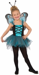 Пчелки и бабочки - Детский костюм голубой бабочки
