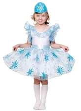 Снежинки - Детский костюм Голубой Снежинки