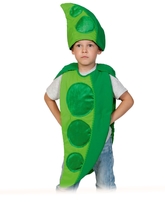 Овощи и фрукты - Детский костюм Гороха