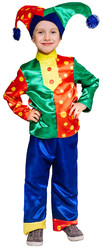 Клоуны - Детский костюм Горохового Скомороха