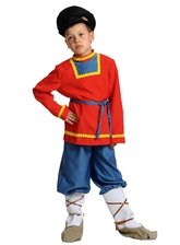 Русские народные - Детский костюм Иванушки в лаптях