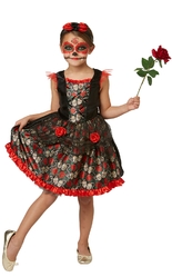 Национальные костюмы - Детский костюм Катрины на День Мертвых