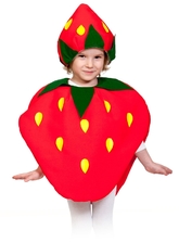 Овощи и фрукты - Детский костюм Клубники