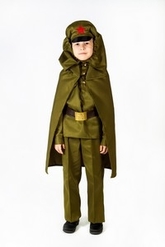 Праздничные костюмы - Детский костюм командира Люкс