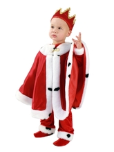 Цари и короли - Детский костюм Короля красный
