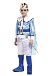 Сказочные герои - Детский костюм Короля в бело-голубом