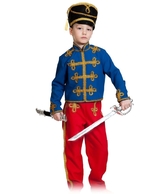 Гусары и Офицеры - Детский костюм красно-синего гусара
